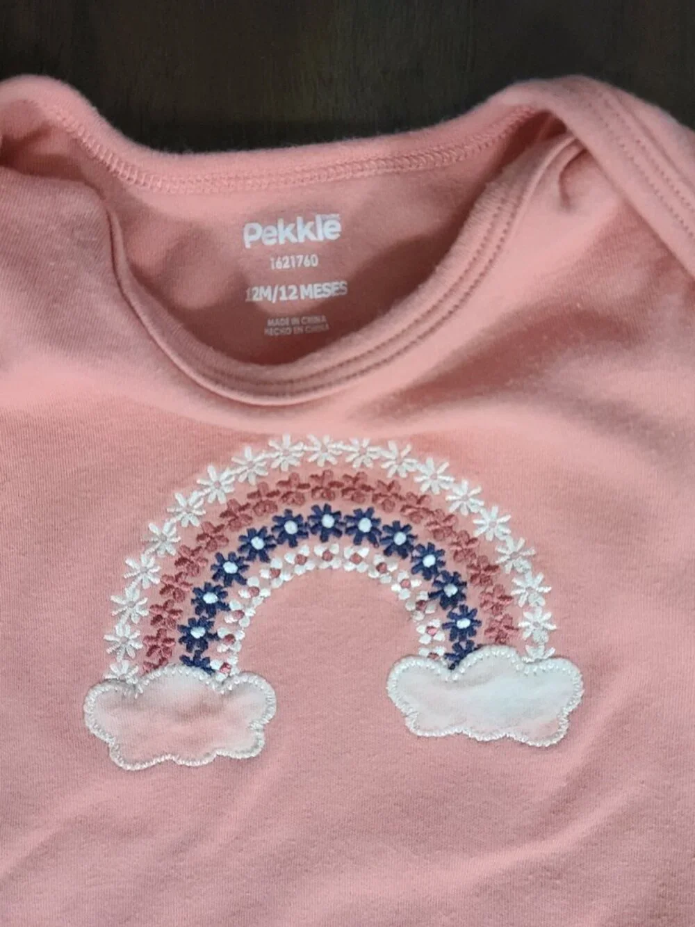 ☀️ 10 for $10 Pekkle Pink Rainbow Bodysuit